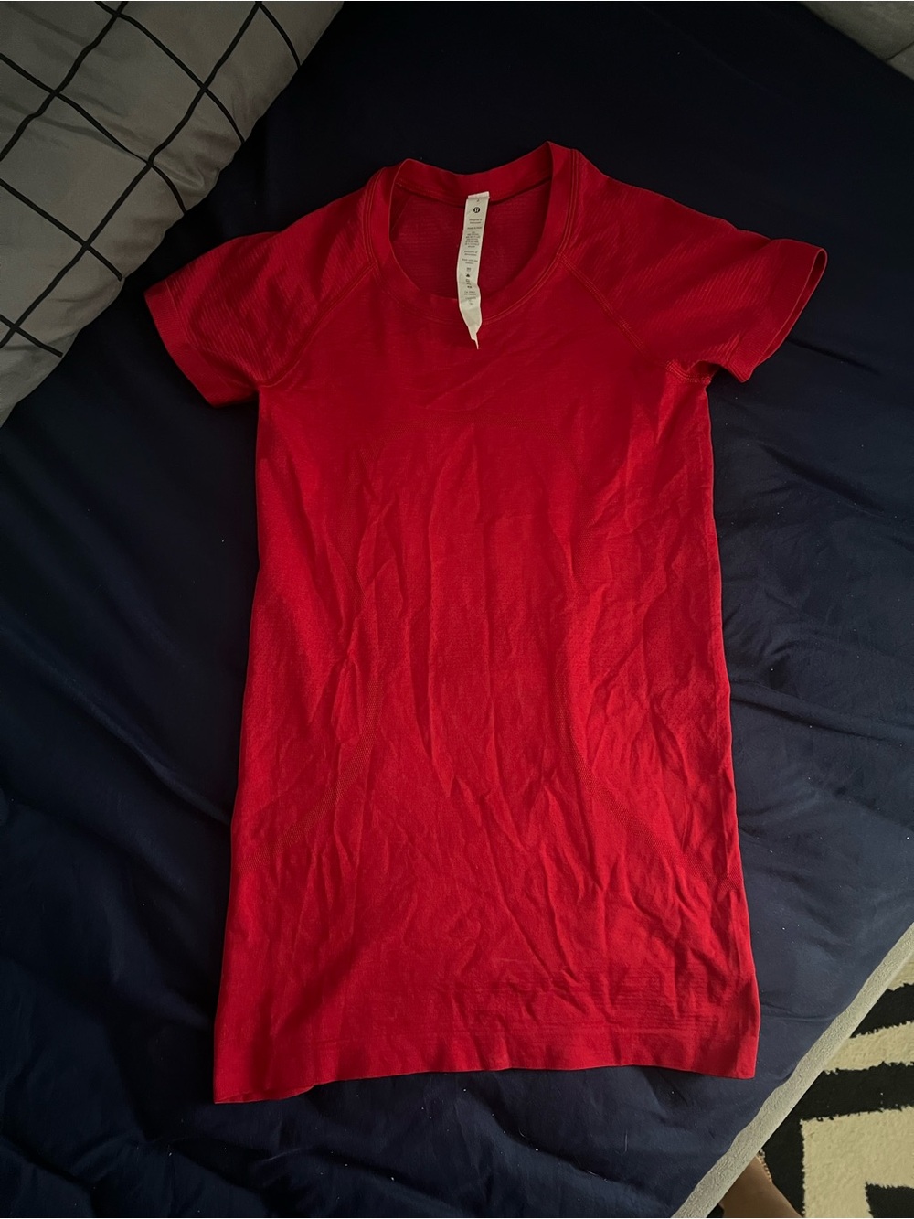 lululemon athletica Red Crewneck Tee